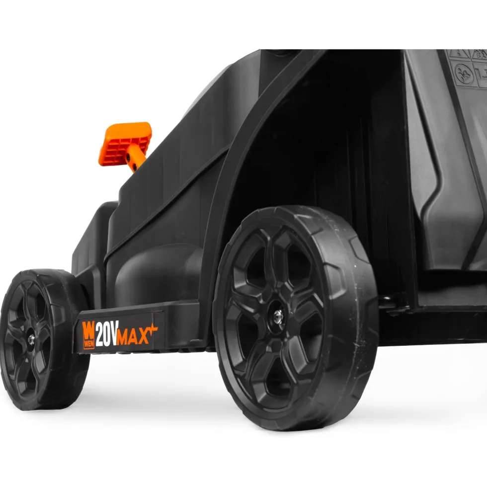 WEN 20VK2MLB 20V Max Cordless 15-Inch Lawn Mower and String Trimmer Combo Kit with 5Ah Battery and Charger