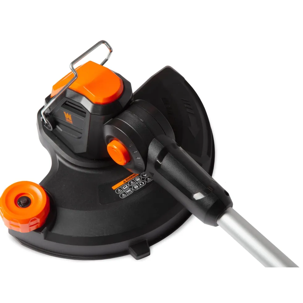 WEN 20VK3TBM 20V Max Cordless 19-Inch Lawn Mower, String Trimmer, and Leaf Blower Combo Kit with Two 5Ah Batteries and Dual Port Charger
