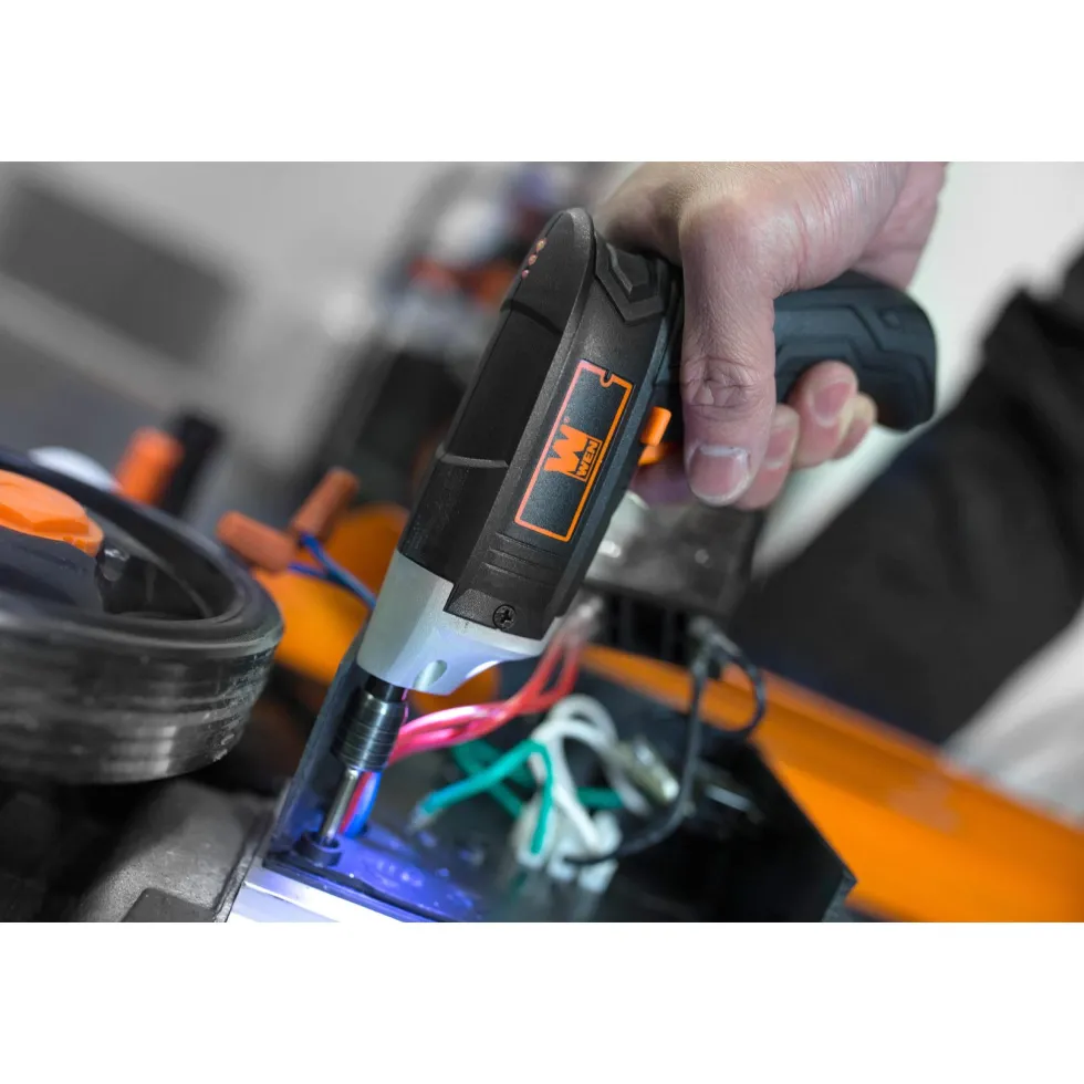 WEN 49103 3.6V Lithium-Ion Cordless Electric Screwdriver with Bits and Belt Holster