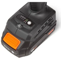 WEN 20108 20V Max Brushless Cordless Compact 1/2-Inch Impact Wrench with SmartStop, 2.0 Ah Lithium-Ion Battery and Charger