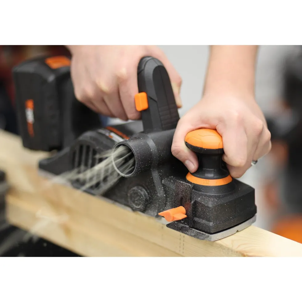 WEN 20653 20V Max Brushless Cordless 3-1/4-Inch Hand Planer with 4.0 Ah Lithium-Ion Battery and Charger