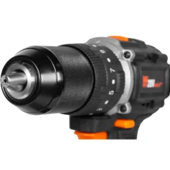 WEN 20121 20V Max Brushless Cordless 1/2-Inch Hammer Drill and Driver with 2.0 Ah Lithium-Ion Battery and Charger