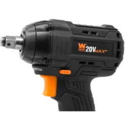 WEN 20107 20V Max Brushless Cordless 1/2-Inch Impact Wrench with 2.0 Ah Lithium-Ion Battery and Charger
