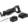 WEN 20630 20V Max Brushless Cordless Reciprocating Saw with 4.0Ah Lithium-Ion Battery and Charger