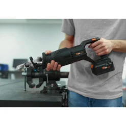 WEN 20630 20V Max Brushless Cordless Reciprocating Saw with 4.0Ah Lithium-Ion Battery and Charger