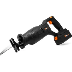 WEN 20630 20V Max Brushless Cordless Reciprocating Saw with 4.0Ah Lithium-Ion Battery and Charger