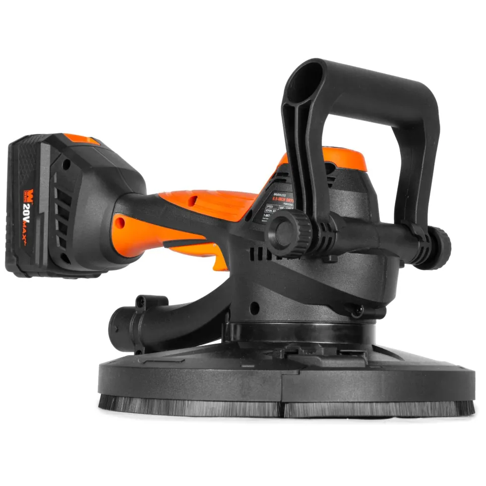 WEN 20408 20V Max Brushless Handheld Drywall Sander with 4.0Ah Battery and Charger