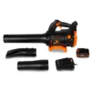 WEN 20711 20V Max Cordless Brushless Axial Leaf Blower with 4Ah Battery and Charger