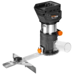WEN 20610 20V Max Cordless Brushless Compact Trim Router with Fixed Base, 4Ah Lithium-Ion Battery, and Charger