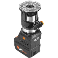 WEN 20610 20V Max Cordless Brushless Compact Trim Router with Fixed Base, 4Ah Lithium-Ion Battery, and Charger