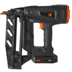 WEN 20516 20V Max Cordless Brushless 16-Gauge Brad Nailer with 2.0Ah Battery and Charger