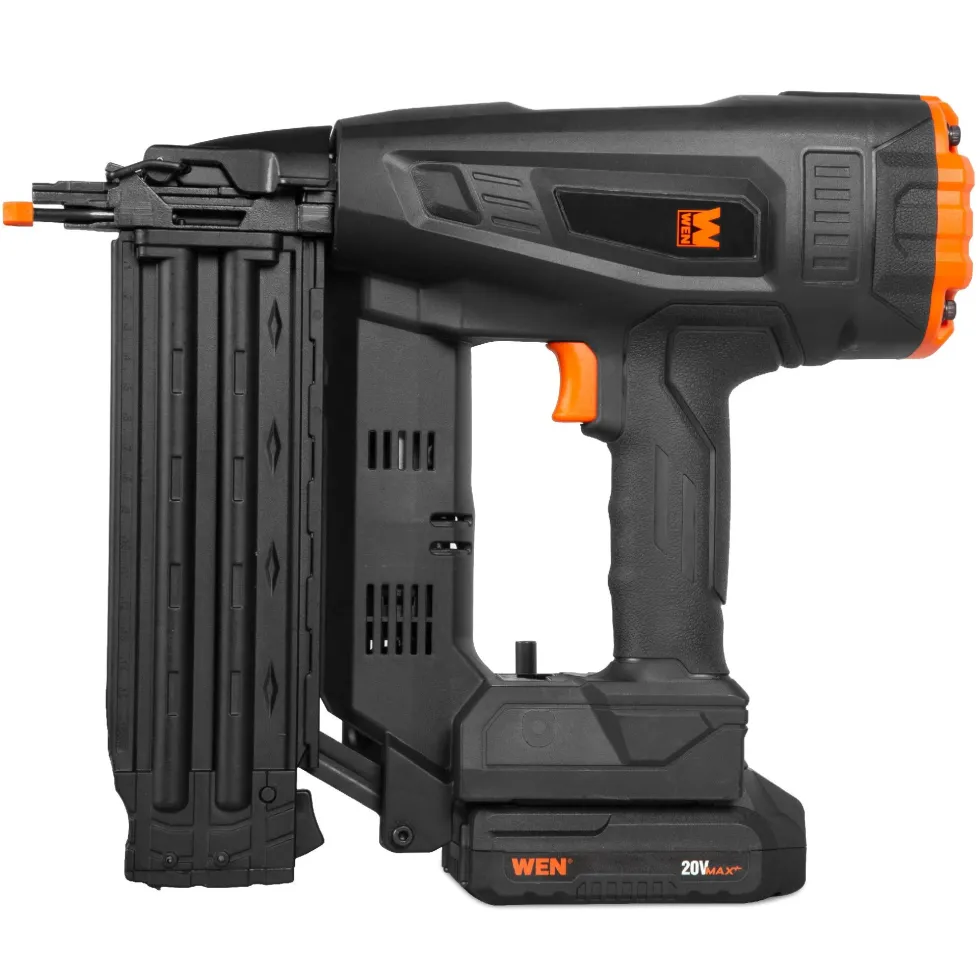 WEN 20518 20V Max Cordless Brushless 18-Gauge Brad Nailer with 2.0Ah Battery and Charger