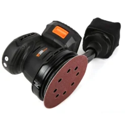 WEN 20405 20V Max Cordless Brushless 5-Inch Random Orbit Rotary Sander with 2.0 Ah Lithium-Ion Battery and Charger