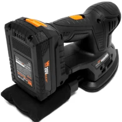WEN 20401 20V Max Cordless Detailing Palm Sander with 2.0 Ah Lithium-Ion Battery and Charger
