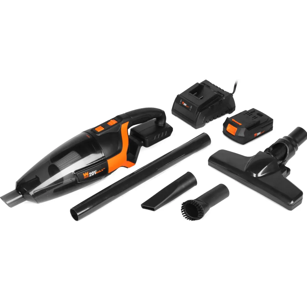 WEN 20861 20V Max Cordless Handheld Vacuum Cleaner Kit with 2Ah Battery and Charger