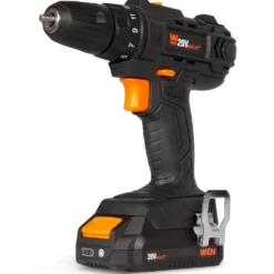 WEN 20119 20V Max Cordless 3/8-Inch Drill and Driver with 2.0 Ah Lithium-Ion Battery and Charger