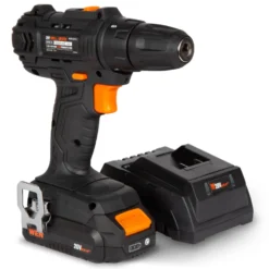 WEN 20119 20V Max Cordless 3/8-Inch Drill and Driver with 2.0 Ah Lithium-Ion Battery and Charger