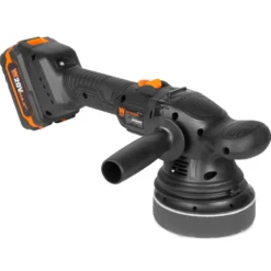 WEN 20875 20V Max Cordless 5-Inch Dual Action Polisher and Waxer Kit with 4Ah Battery, Charger, and Polishing Pads