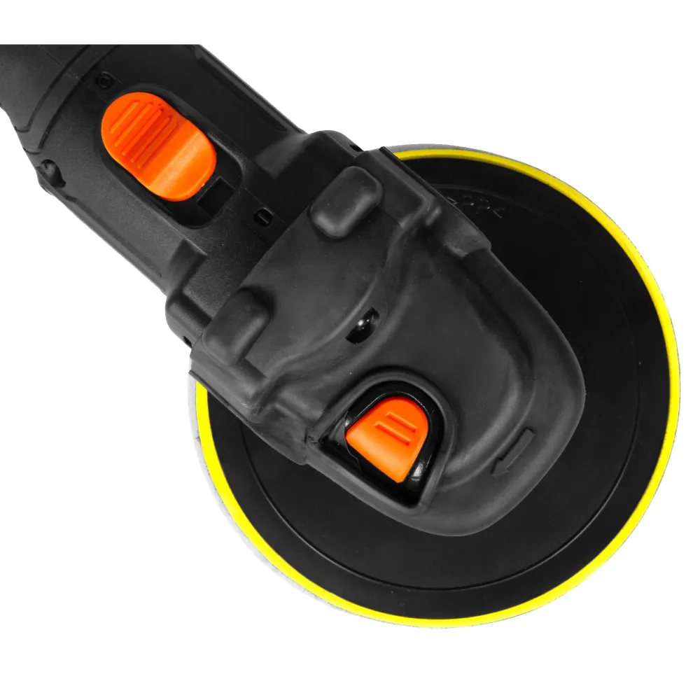 WEN 20877 20V Max Cordless 7-Inch Variable Speed Rotary Polisher and Waxer Kit with 4Ah Battery, Charger, and Polishing Pads