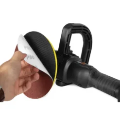 WEN 20877 20V Max Cordless 7-Inch Variable Speed Rotary Polisher and Waxer Kit with 4Ah Battery, Charger, and Polishing Pads
