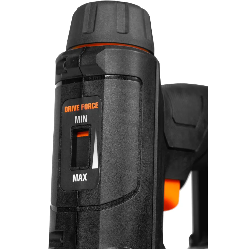 WEN 20538 20V Max Cordless 2-in-1 18-Gauge Brad Nailer and T50 Crown Stapler with 2.0Ah Battery and Charger