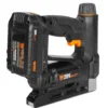 WEN 20539 20V Max Cordless 2-in-1 18-Gauge Brad Nailer and T50 Crown Stapler with 2.0Ah Battery and Charger