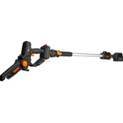 WEN 20751 20V Max Cordless 2-in-1 6-Inch Chainsaw and Pole Saw with 12.3-Foot Reach, 4Ah Battery and Charger