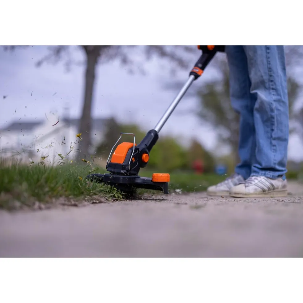 WEN 20813 20V Max Cordless 2-in-1 String Trimmer and Edger with 12-Inch Cutting Diameter, 2Ah Battery and Charger