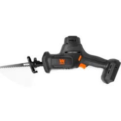 WEN 20631 20V Max Cordless Reciprocating Saw, Brushless Compact One-Handed Design with 4.0 Ah Lithium-Ion Battery and Charger