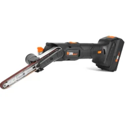 WEN 20437 20V Max Cordless Variable Speed Detailing File Sander with 2.0 Ah Lithium-Ion Battery and Charger