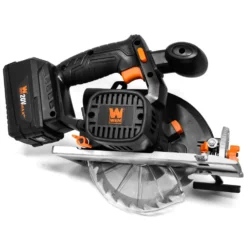 WEN 20625 20V Max 6.5-Inch Cordless Circular Saw with 4.0 Ah Lithium-Ion Battery and Charger