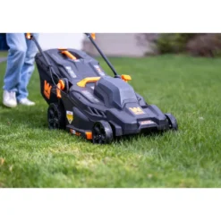 WEN 20839 20V Max 2-in-1 19-Inch Cordless Brushless Lawn Mower and Mulcher with Two 5Ah Batteries and Dual Port Charger