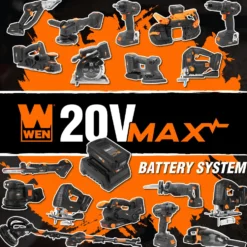 WEN 20202 20V Max Lithium-Ion 2Ah Rechargeable Replacement Battery