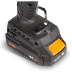 WEN 20136 20V MAX Lithium-Ion 1/4-Inch Brushless Cordless Compact Impact Driver with 2.0 Ah Battery and Charger