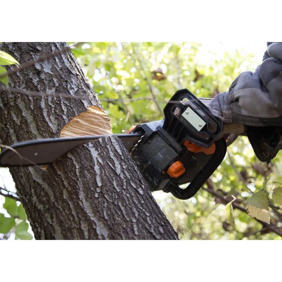 WEN 40417 40V Max Lithium Ion 16-Inch Brushless Chainsaw with 4Ah Battery and Charger