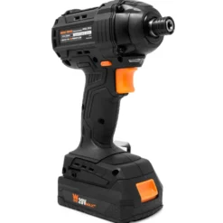 WEN 20135 20V MAX Lithium-Ion 1/4-Inch Brushless Cordless Impact Driver w/ 2.0 Ah Battery and Charger
