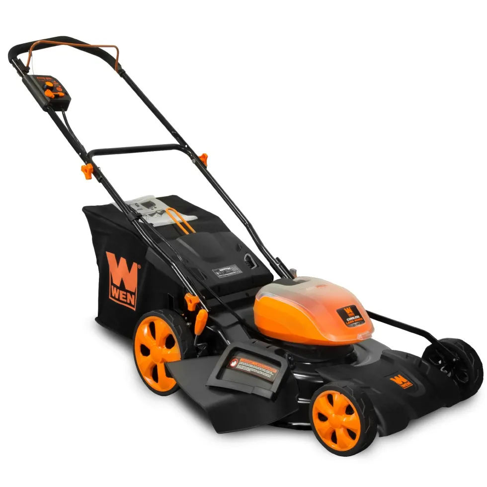 WEN 40441 40V Max Lithium Ion 21-Inch Cordless 3-in-1 Lawn Mower with Two Batteries, 16-Gallon Bag and Charger