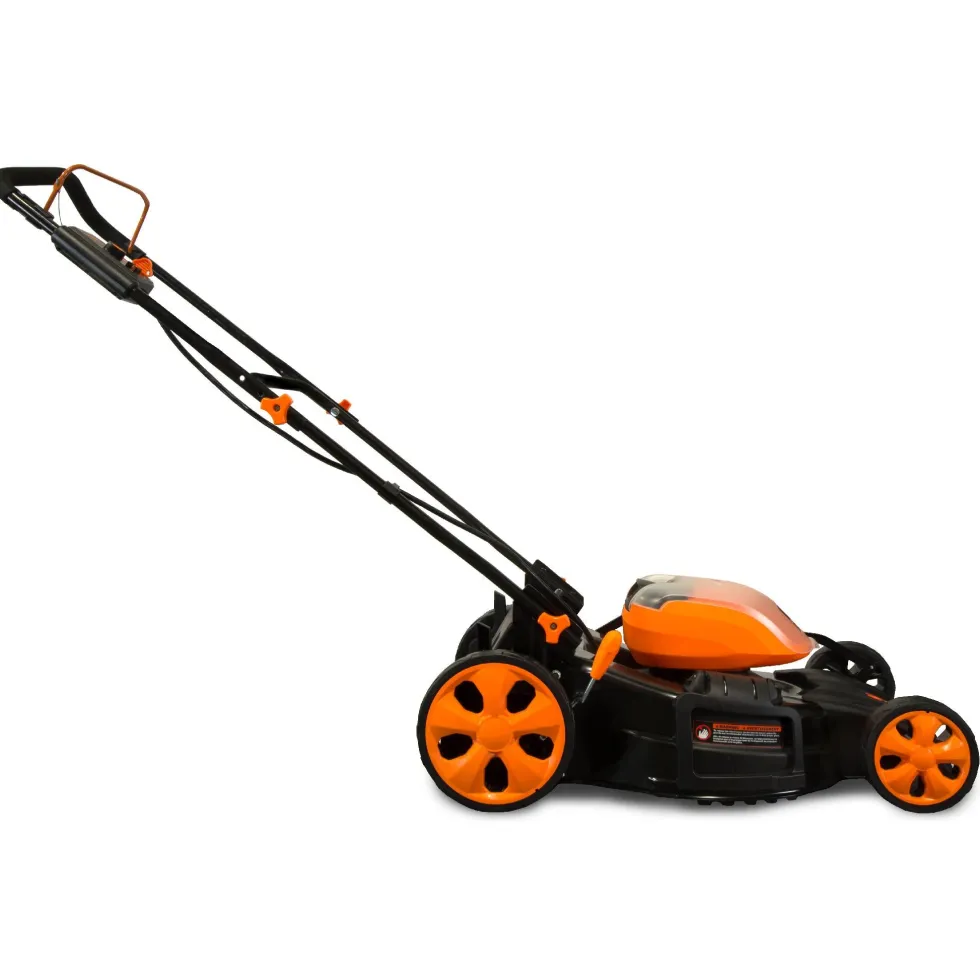 WEN 40441 40V Max Lithium Ion 21-Inch Cordless 3-in-1 Lawn Mower with Two Batteries, 16-Gallon Bag and Charger