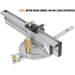 WEN WA1402 18-Inch Premium Aluminum Miter Gauge Fence with Flip-down