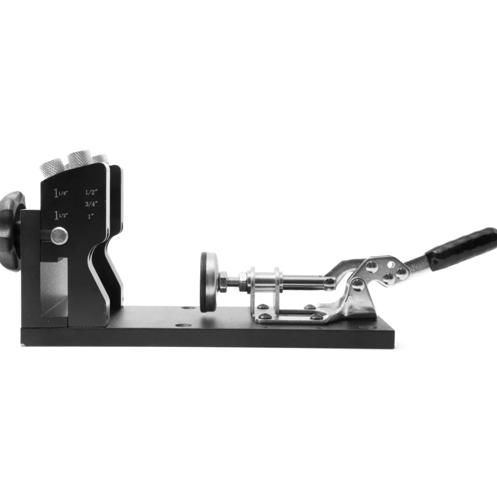 WEN WA1527 Metal Pocket Hole Jig Kit with L-Base, Step Drill Bit, and Self-Tapping Screws