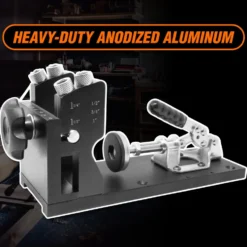 WEN WA1527 Metal Pocket Hole Jig Kit with L-Base, Step Drill Bit, and Self-Tapping Screws