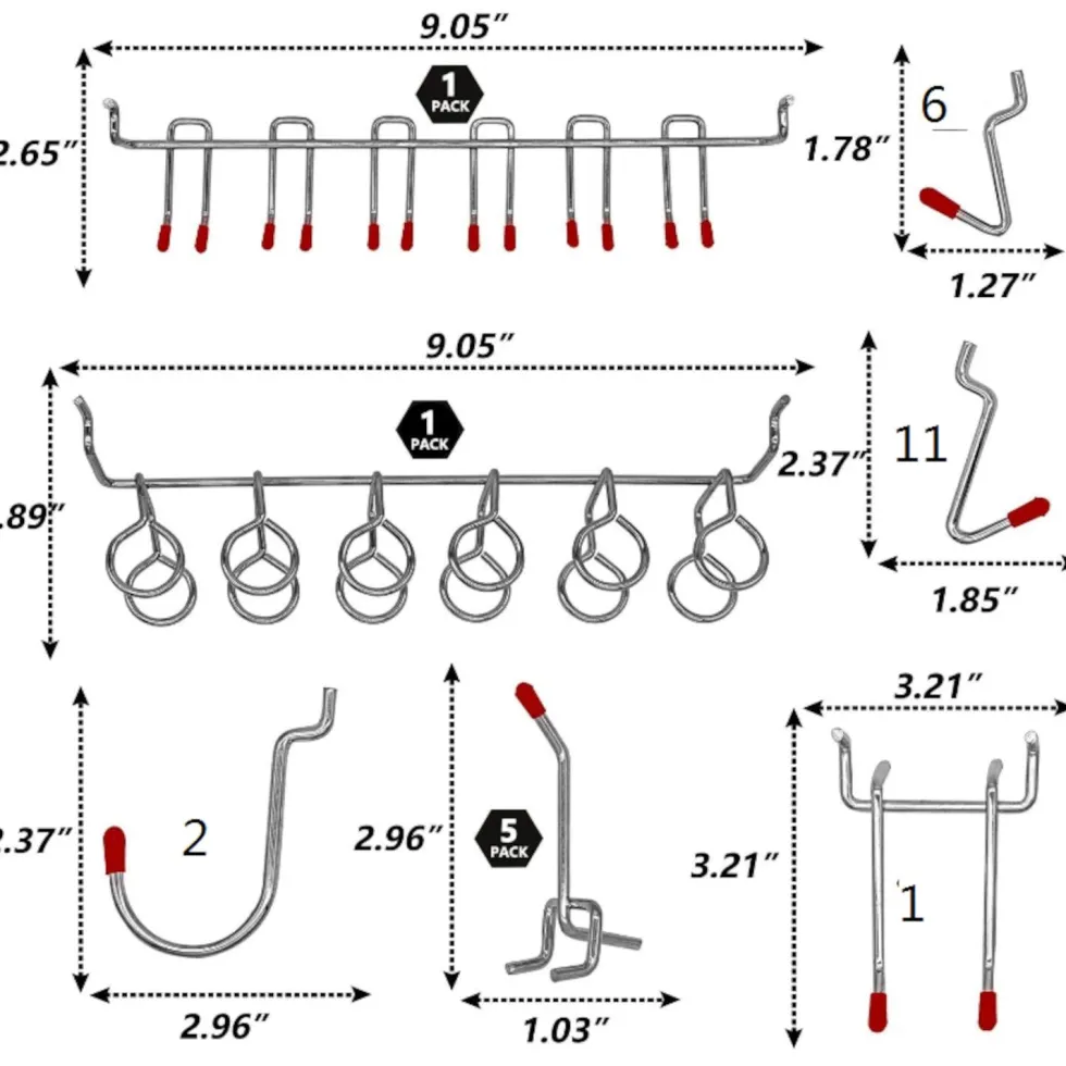 WEN WB114A Pegboard Accessory Kit, 114-Piece