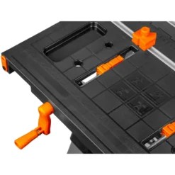 WEN WB3225 2-in-1 Folding Work Table and Sawhorse, 440-Pound Capacity with Onboard Clamps and Clamp Dogs