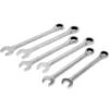 WEN WR131A 13-Piece Professional-Grade Ratcheting SAE Combination Wrench Set with Storage Rack