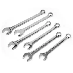 WEN WR130A 13-Piece Professional-Grade SAE Combination Wrench Set with Storage Rack