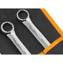 WEN WR160M 16-Piece Professional-Grade Metric Combination Wrench Set with Storage Pouch