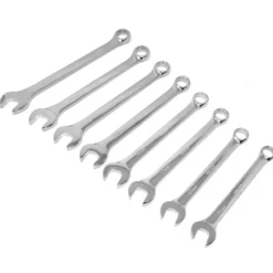WEN WR160M 16-Piece Professional-Grade Metric Combination Wrench Set with Storage Pouch
