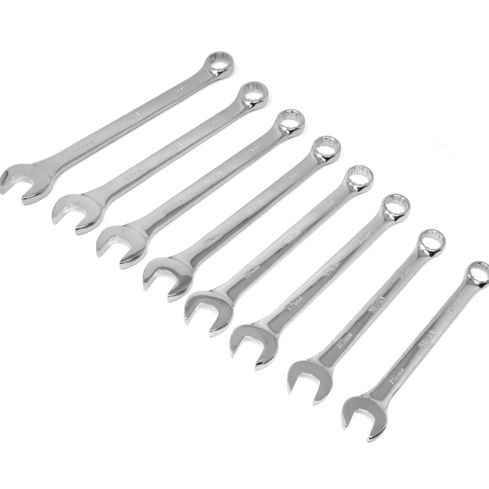 WEN WR160M 16-Piece Professional-Grade Metric Combination Wrench Set with Storage Pouch