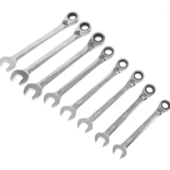 WEN WR162 16-Piece Professional-Grade Reversible Ratcheting Metric Combination Wrench Set with Storage Pouch